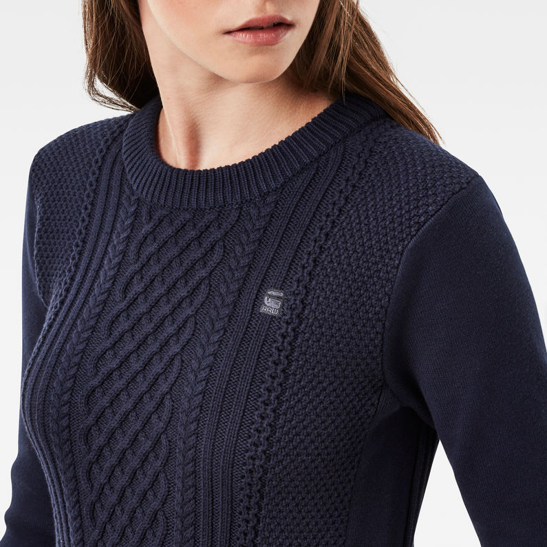 G-Star RAW® Jolta Knit Dark blue detail shot