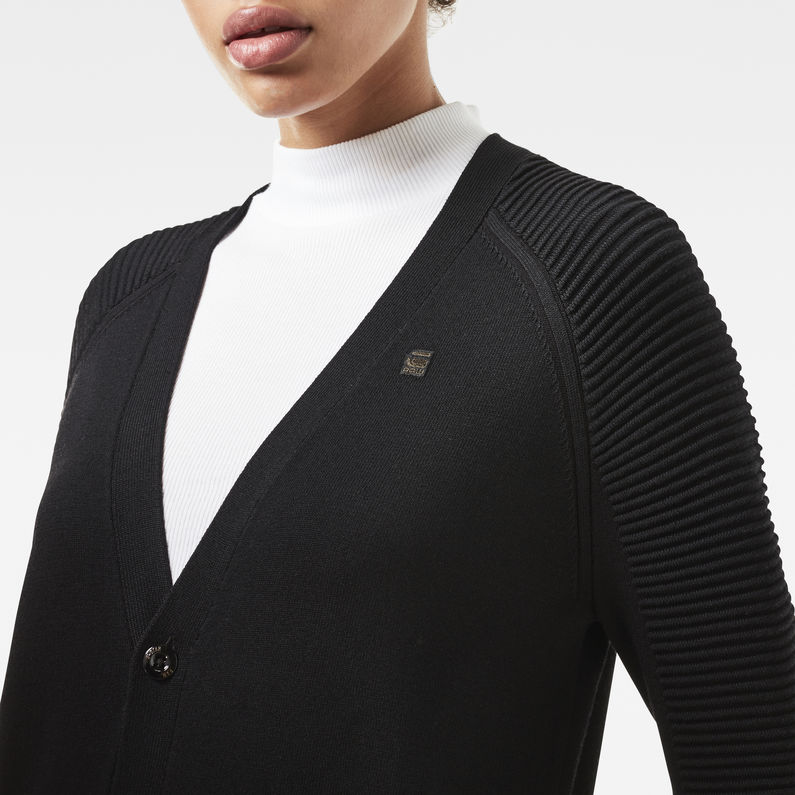 G-Star RAW® Suzaki Cardigan Knit Black detail shot