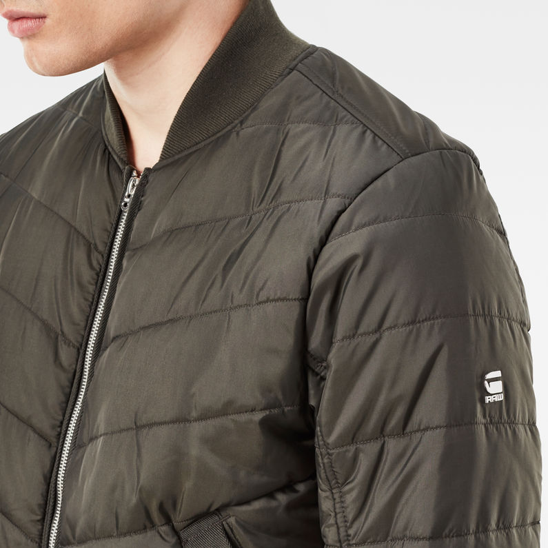 G-Star RAW® Meefic Bomber Overshirt Grün detail shot