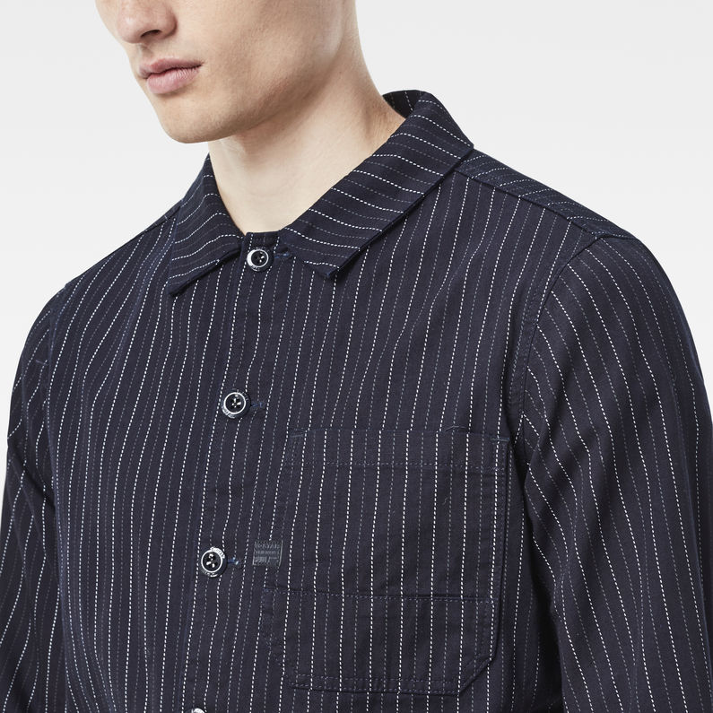 G-Star RAW® Blake Overshirt Dark blue detail shot