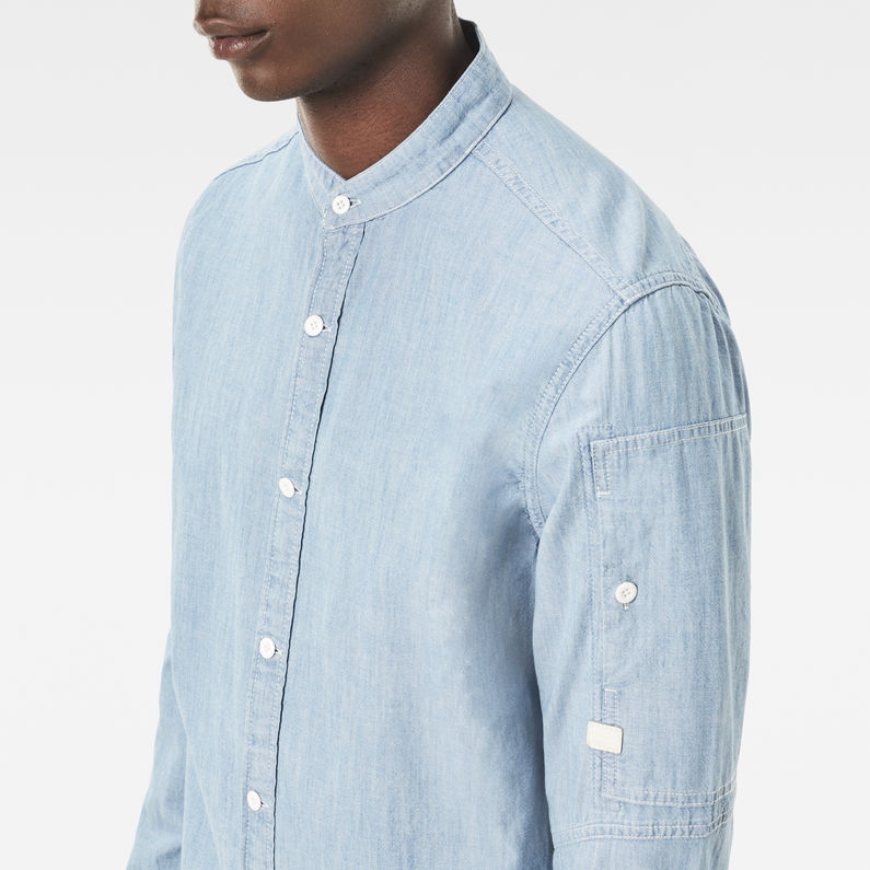 G-Star RAW® Stalt C-Less Clean Long Denim Shirt Bleu moyen