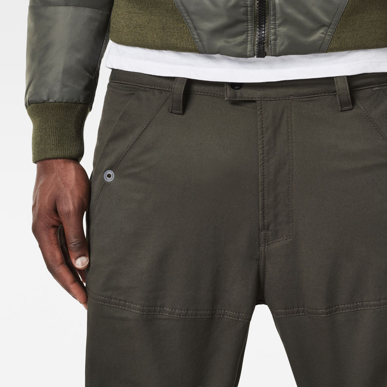 G-Star RAW® Rackam Cargo Deconstructed Tapered Pants Gris detail shot