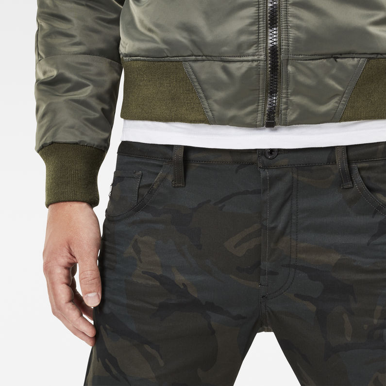G-Star RAW® Motac-1 Deconstructed 3D Slim Pants Green detail shot