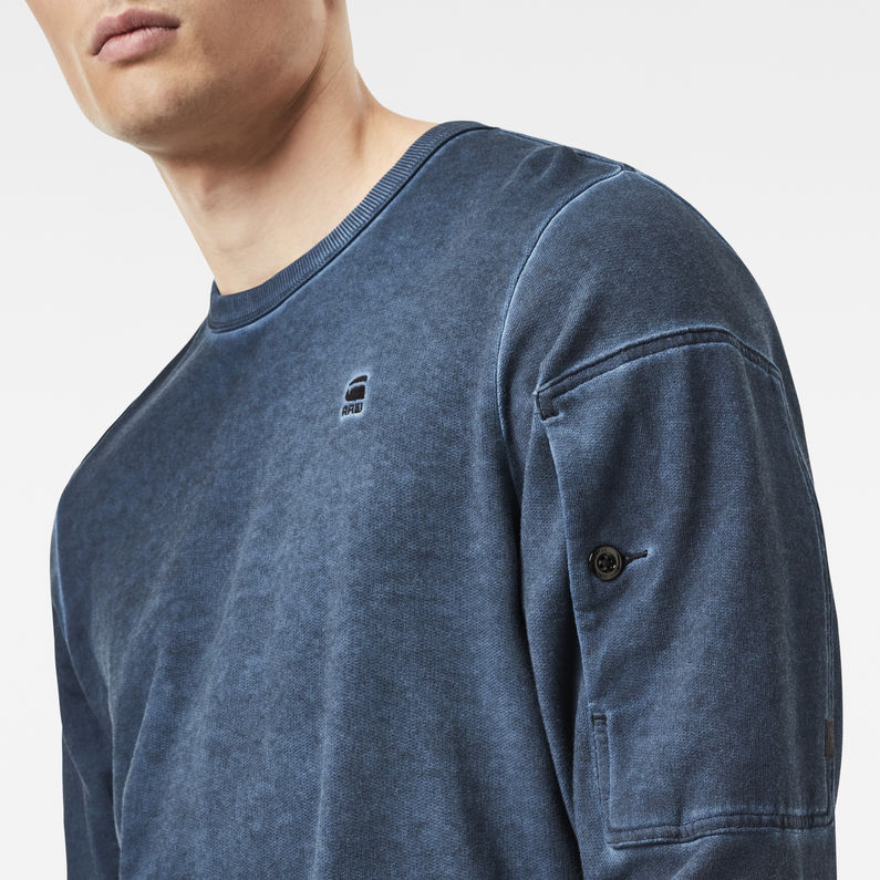 G-STAR® Stalt r sw l/s Dark blue detail shot