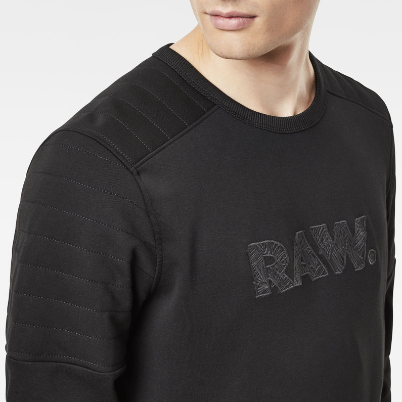 G-Star RAW® Suzaki Taïn Sweater Black detail shot