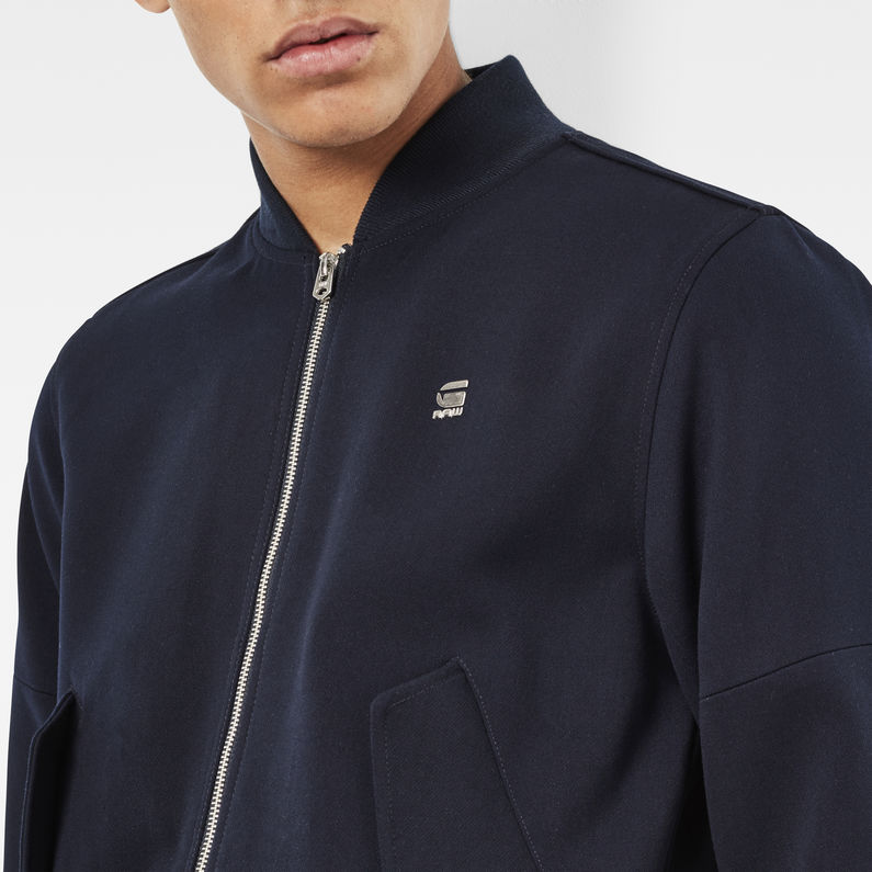 G-STAR® Rackam Deconstructed Bomber Bleu foncé detail shot