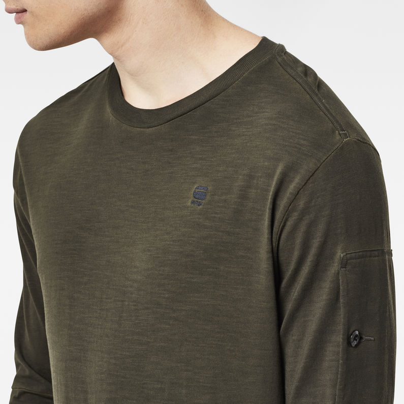 G-Star RAW® Stalt Relaxed T-Shirt Green detail shot