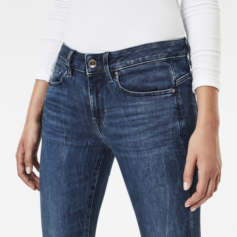 G-STAR® Midge Zip Mid Waist Skinny Color Jeans Dark blue