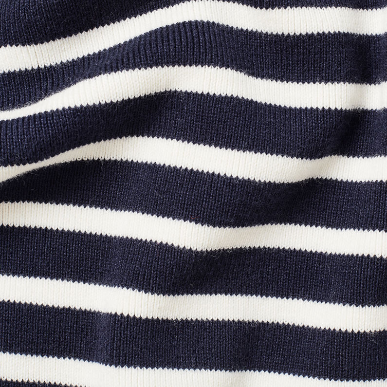 G-STAR® Exly Stripe Dress Dark blue fabric shot