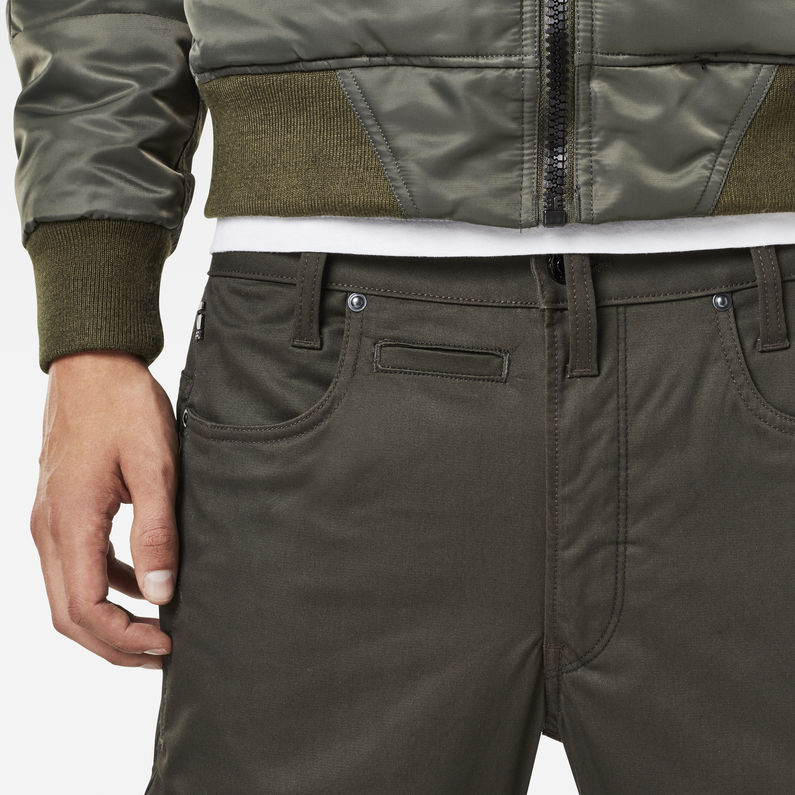 G-Star RAW® D-Staq 3D Tapered Pants Green detail shot