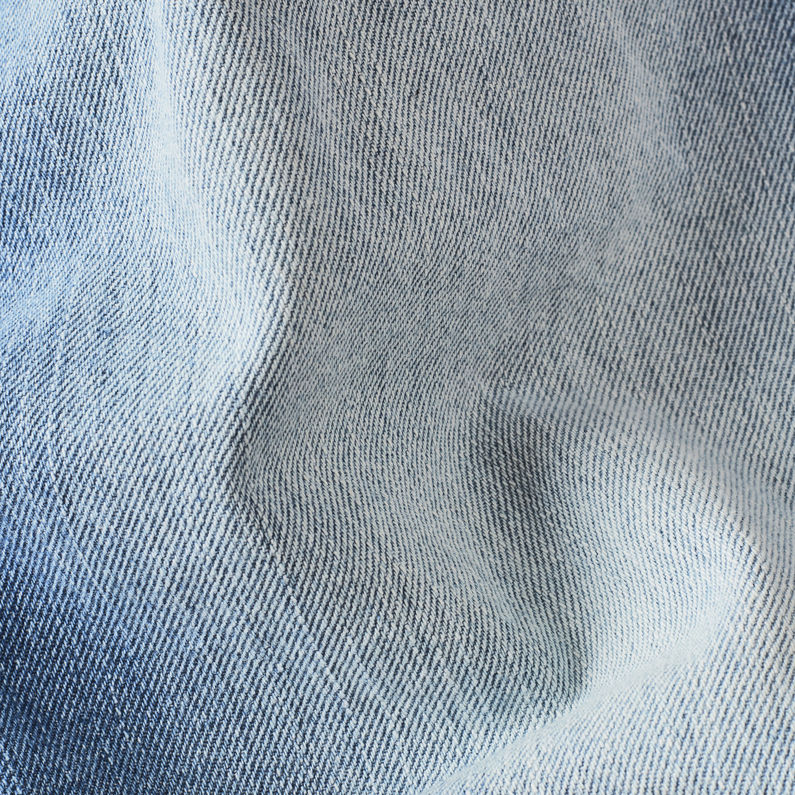G-Star RAW® Arc Button A-Line Midi Skirt Bleu clair fabric shot