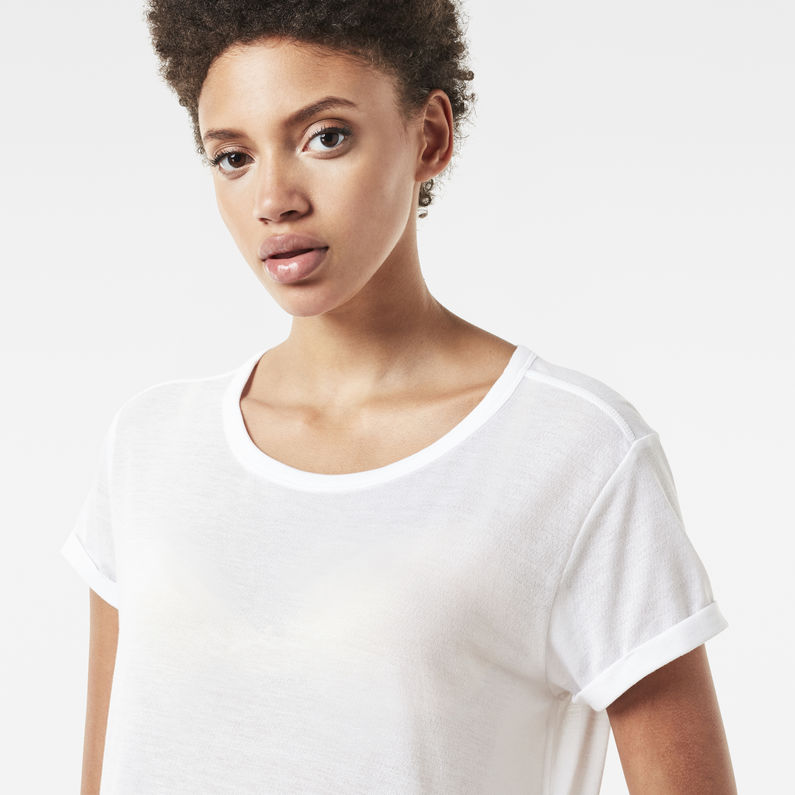 G-Star RAW® Dubby Straight T-Shirt White detail shot