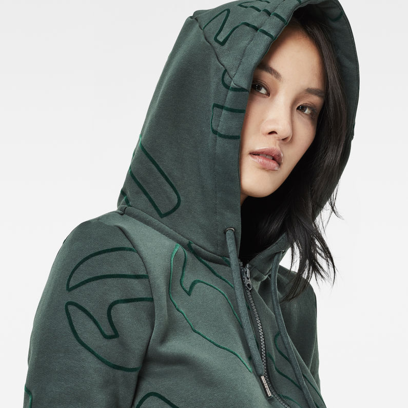 G-STAR® Xula Slim Hooded Vest Sweater Green