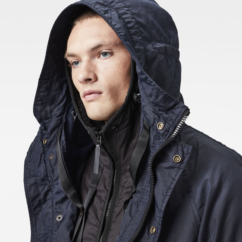 G-STAR® Strett liner parka Dark blue detail shot