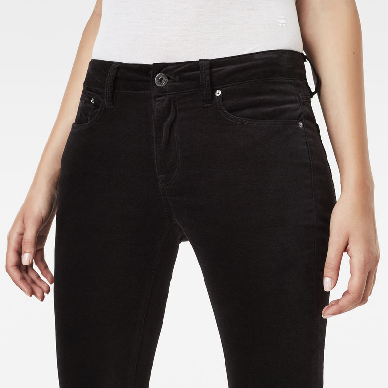 stretch velvet skinny jeans