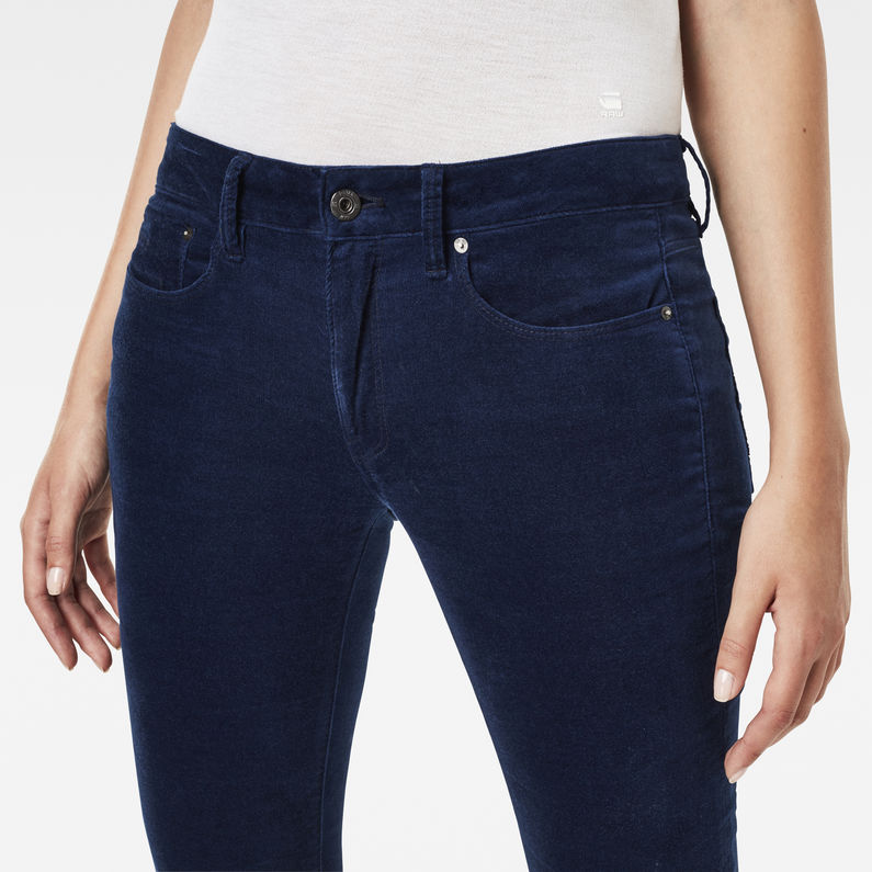 G-STAR® 3301 Mid Waist Skinny Pants Donkerblauw