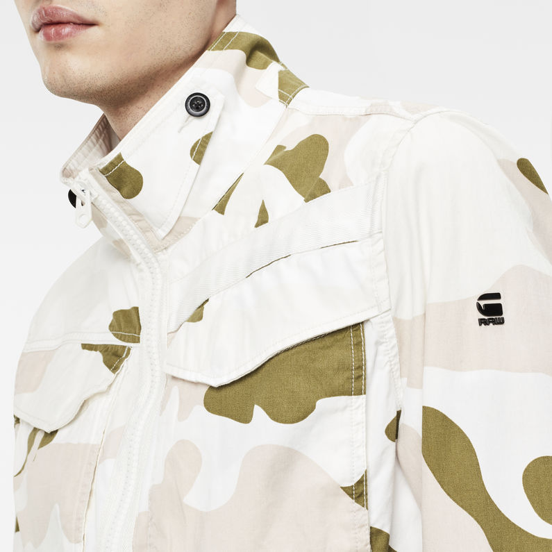 G-Star RAW® Deline Overshirt Beige detail shot