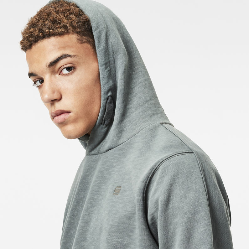 G-Star RAW® Korpaz Hooded Sweater Green detail shot
