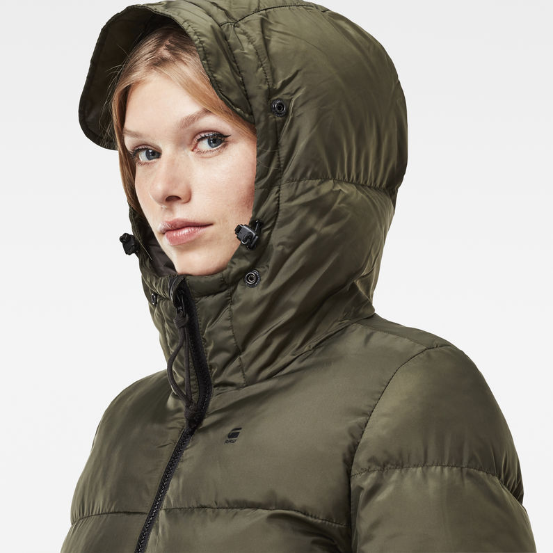 G-Star RAW® Whistler Hooded Slim Jacket Green detail shot