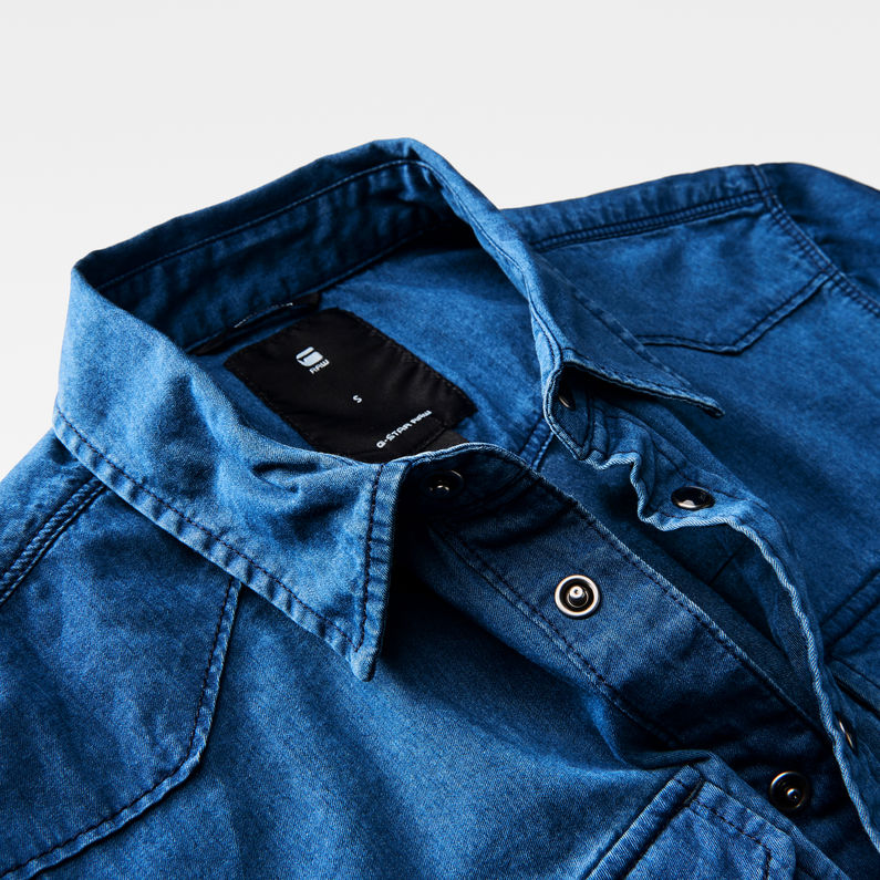 G-Star RAW® Tacoma Shirt Dress Donkerblauw detail shot
