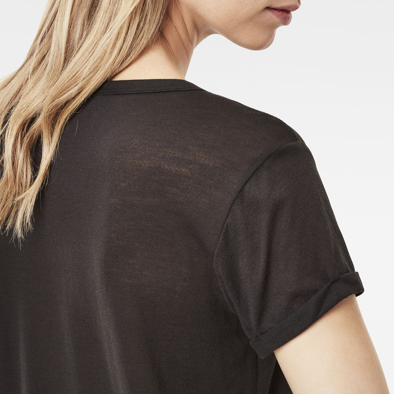 G-Star RAW® Dubby Straight T-Shirt Black detail shot