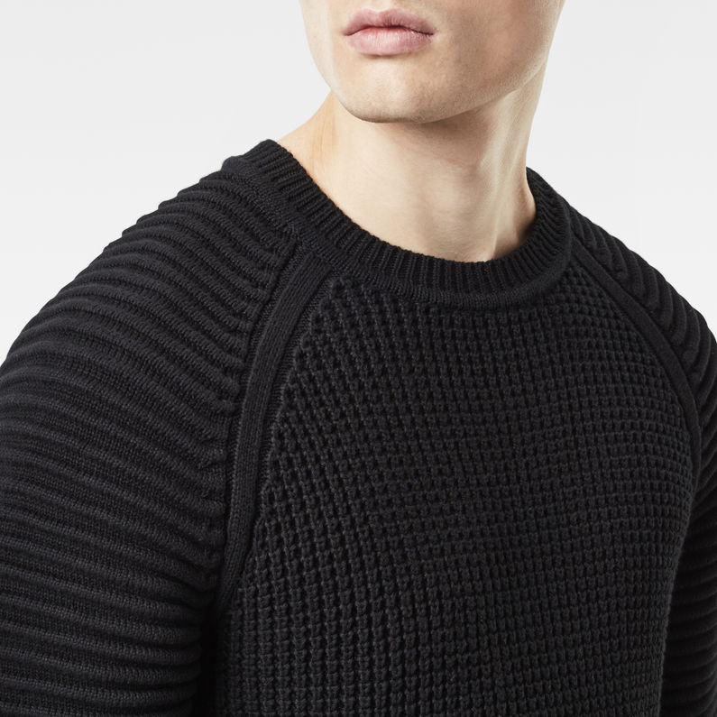 G-Star RAW® Suzaki Knit Noir detail shot