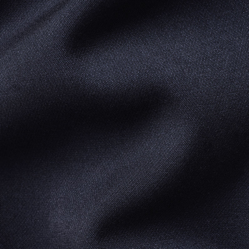 G-Star RAW® Bronson Army High Waist Wide Leg Chino Bleu foncé fabric shot