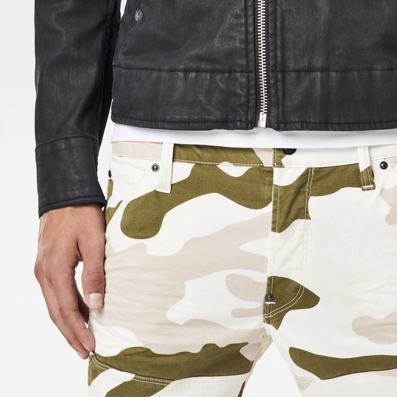 G-STAR® 5620 G-Star Elwood 3D Slim Jeans Blanc detail shot buckle