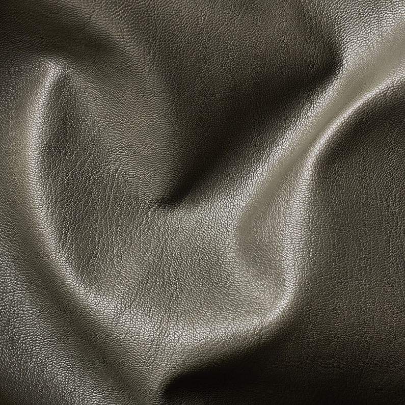 G-STAR® Empral Deconstructed 3D Biker Jacket Green fabric shot