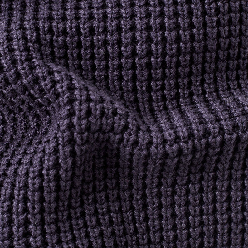 G-STAR® Suzaki Turtle Knit Azul oscuro fabric shot