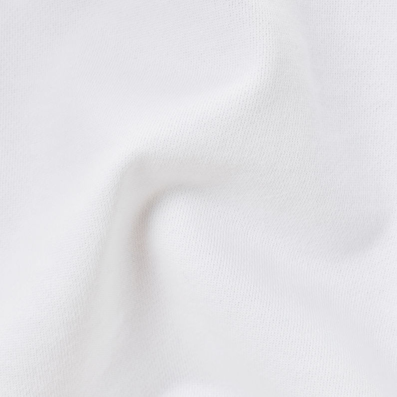 G-Star RAW® Xondo Hooded Zip Sweater White fabric shot