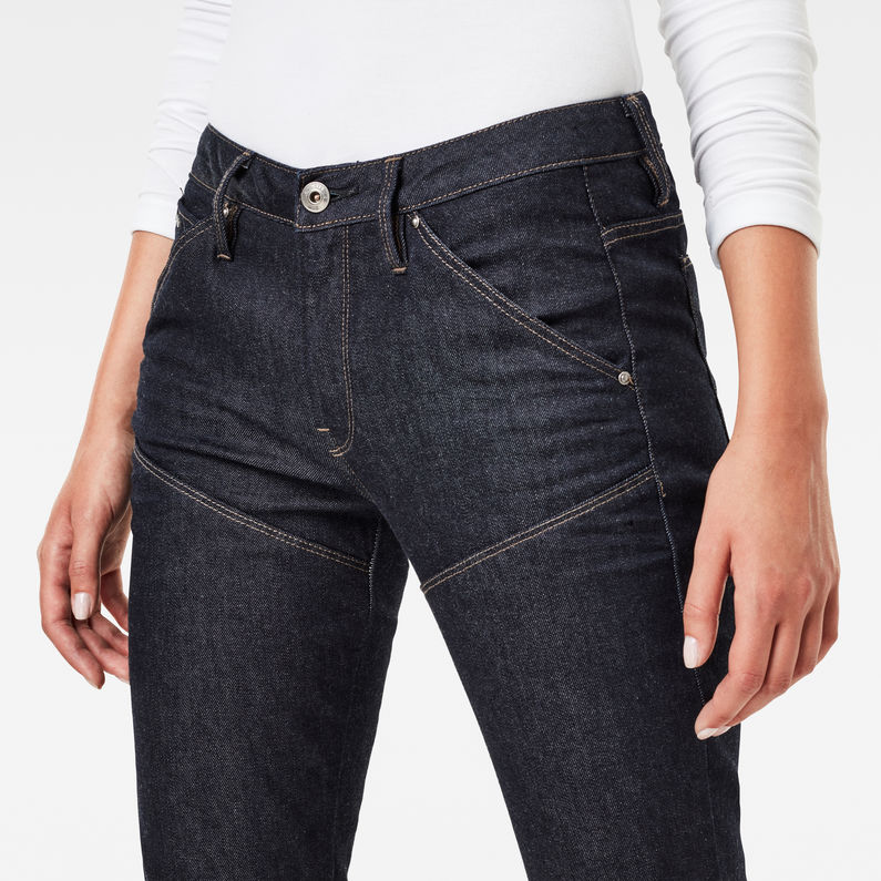 G-Star RAW® 5620 G-Star Elwood Staq 3D Mid Waist Skinny Jeans Dark blue
