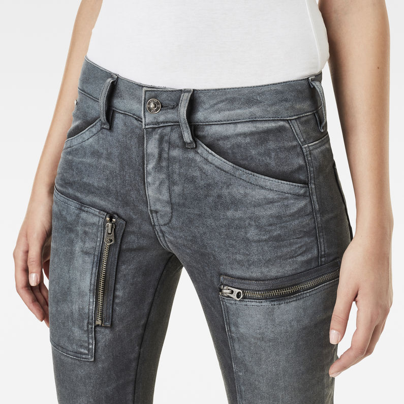 G-STAR® Powel Mid Waist Skinny Jeans Grey