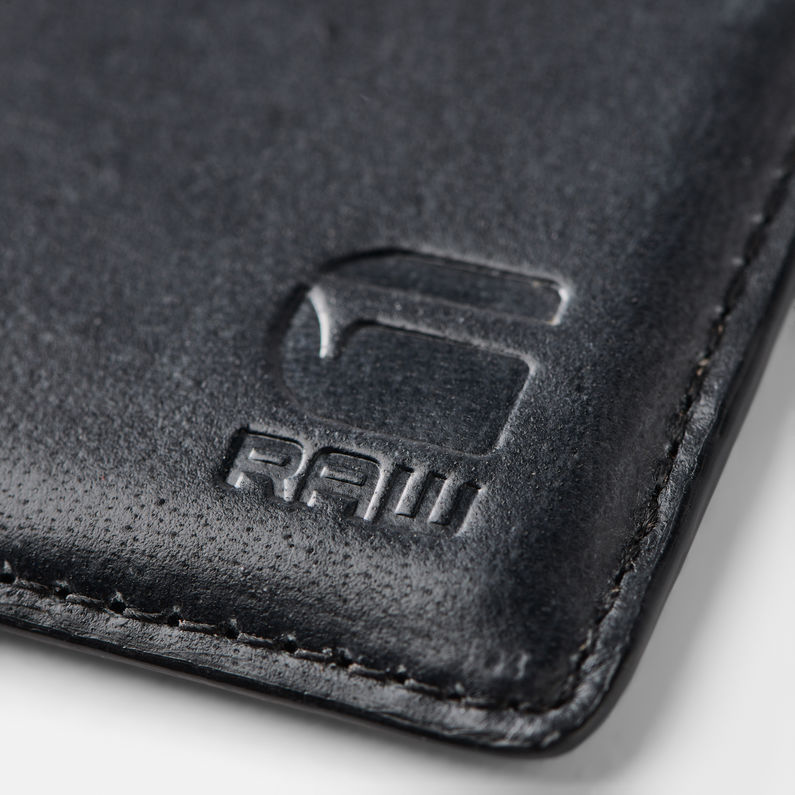 G-Star RAW® Zallik Credit Card Holder Noir detail shot