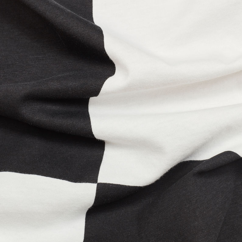 G-Star RAW® Chef’s Check X25 Print T-Shirt Black fabric shot