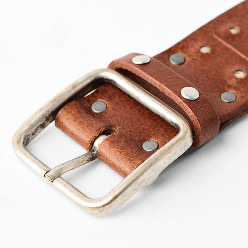 G-Star RAW® Yaiwi Belt Brun detail shot buckle