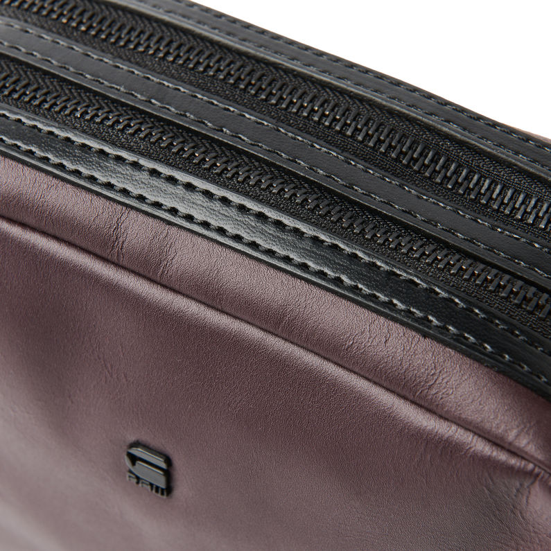G-Star RAW® Mozoe Small Leather Shoulder Bag Purple inside view