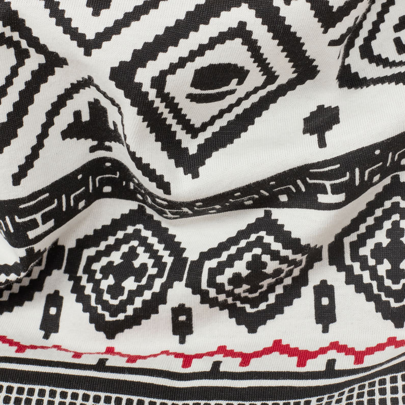 G-Star RAW® Mayan Glyphs X25 Print T-Shirt Black fabric shot