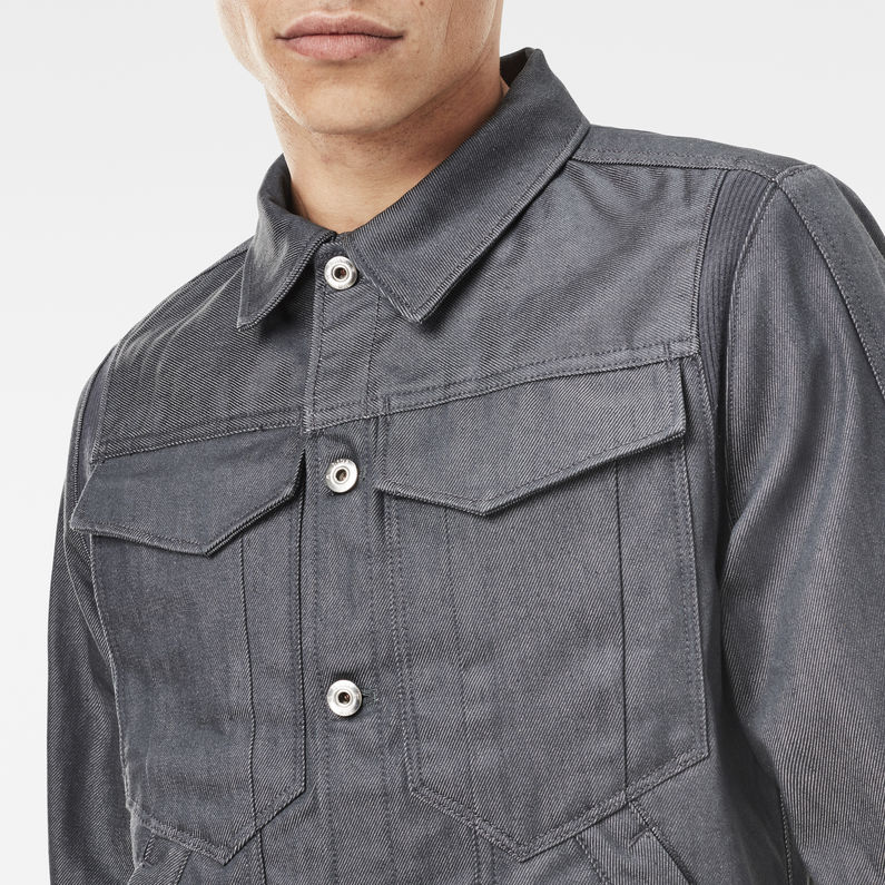 G-STAR® Motac Deconstructed 3D Slim Jacket Dark blue detail shot