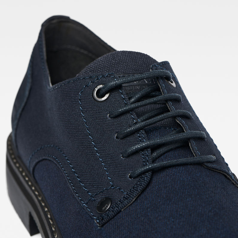 G-Star RAW® Warth Derby Lace-Ups Bleu foncé detail