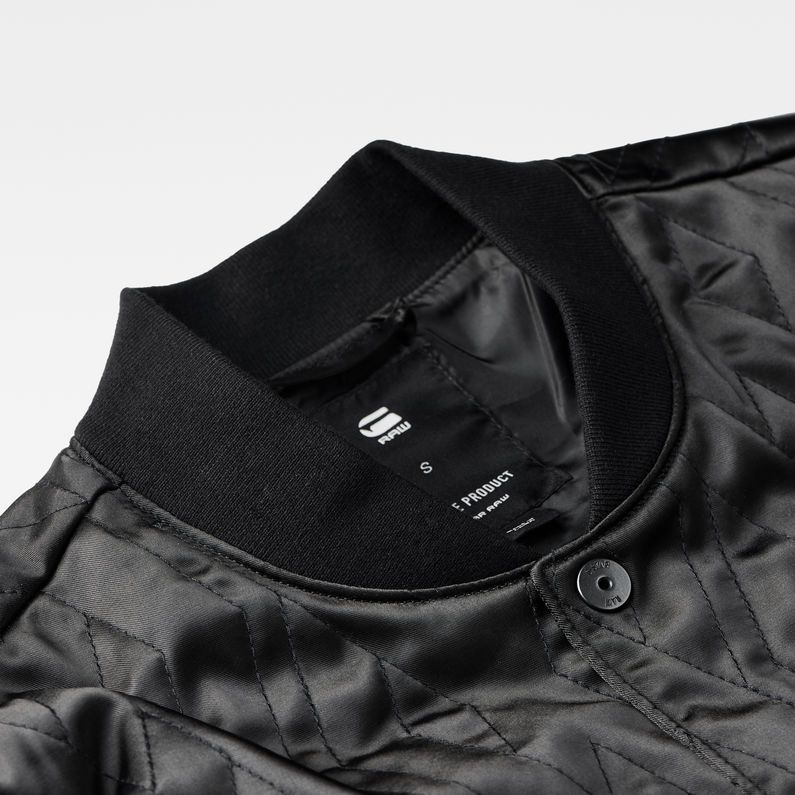 G-Star RAW® Quilted Bomber Black detail shot