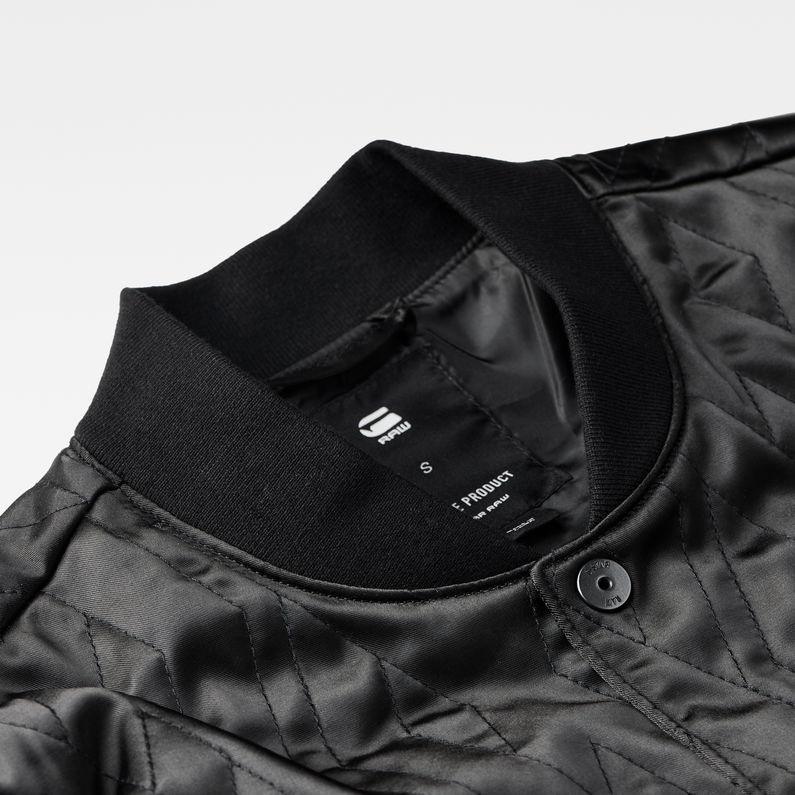 G-Star RAW® Quilted Bomber Noir detail shot