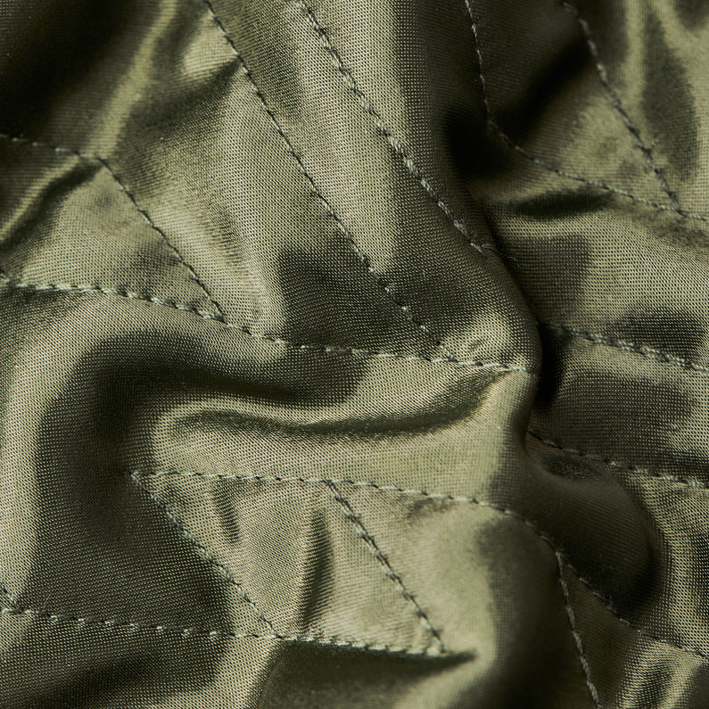 G-Star RAW® Quilted Bomber Green fabric shot