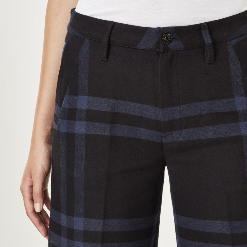 G-Star RAW® Bronson Army High Waist Wide Leg Chino Dark blue detail shot