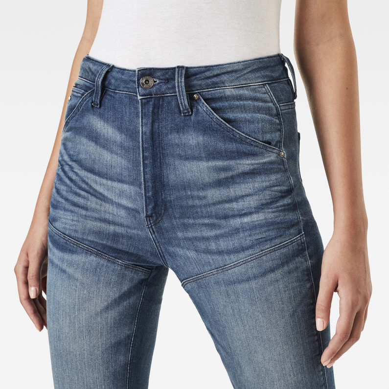 G-Star RAW® 5620 G-Star Elwood Ultra High Waist Skinny Jeans Mittelblau