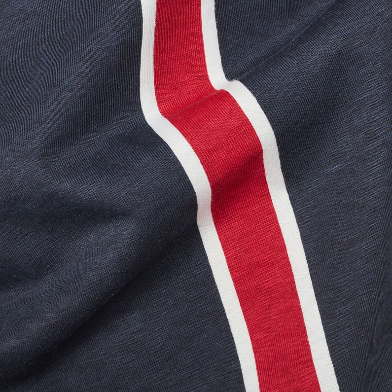 G-Star RAW® Regimental Stripe X25 Print T-Shirt Dunkelblau fabric shot