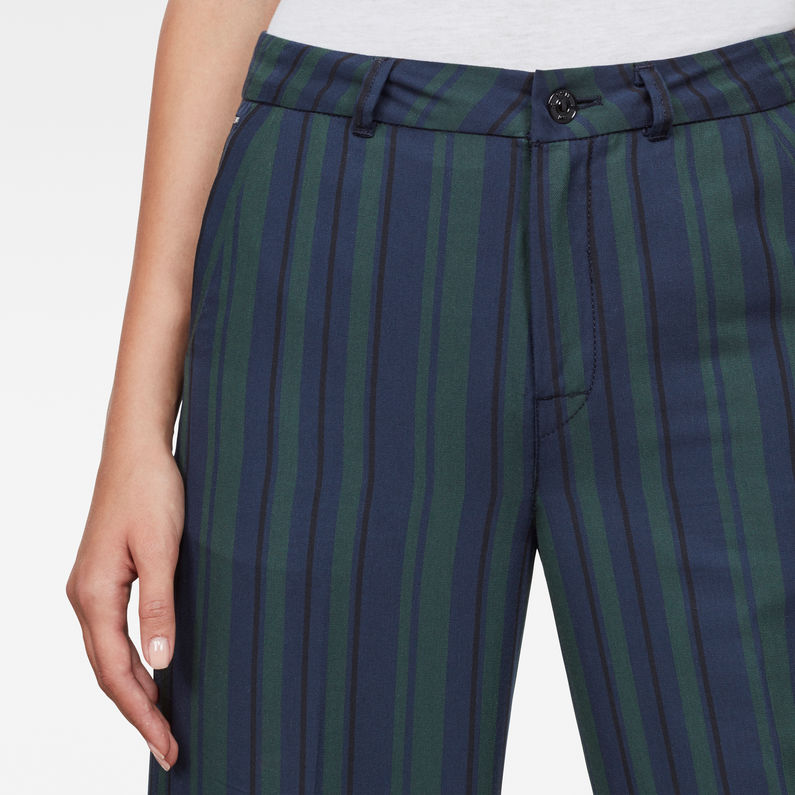 G-STAR® Bronson High-Waist Wide-Leg Chino Dark blue detail shot