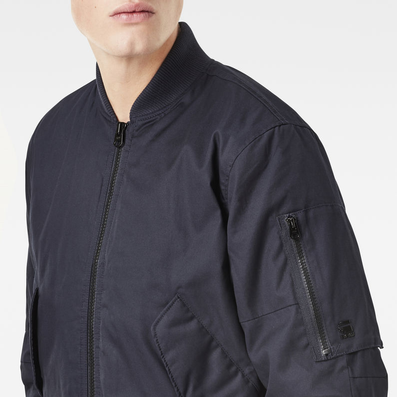 G-STAR® Rackam Twill Bomber Dark blue detail shot