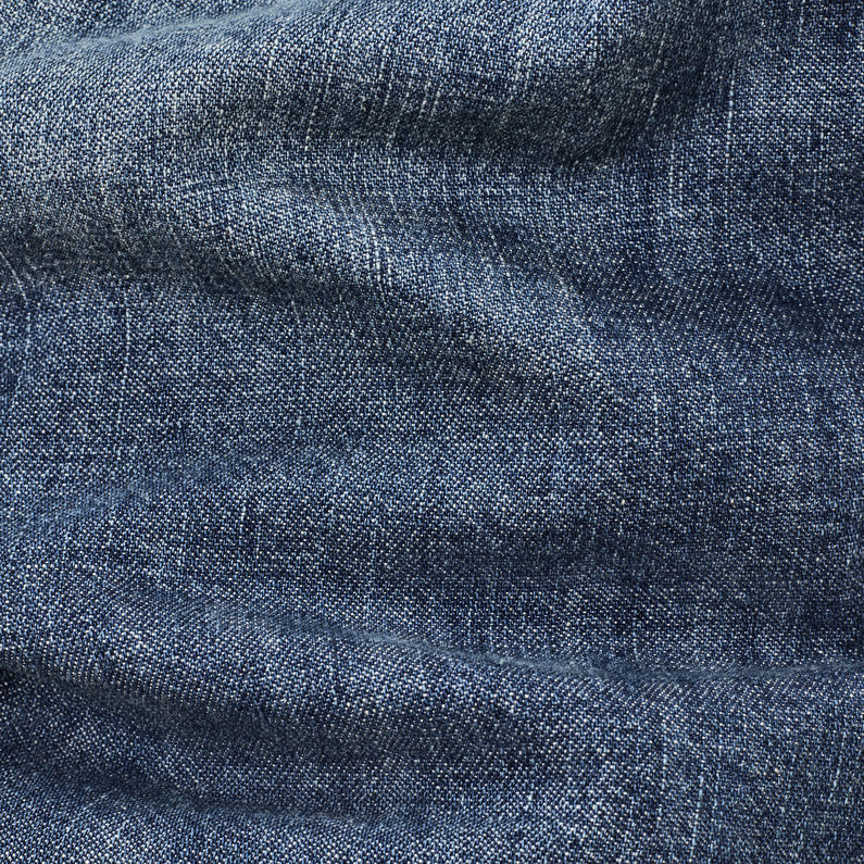 G-Star RAW® 3301 Padded Overshirt Bleu foncé fabric shot