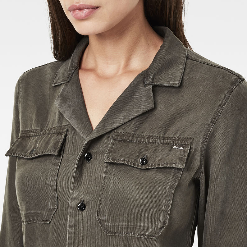 G-Star RAW® Landoh 4-Pocket Jumpsuit Grey detail shot